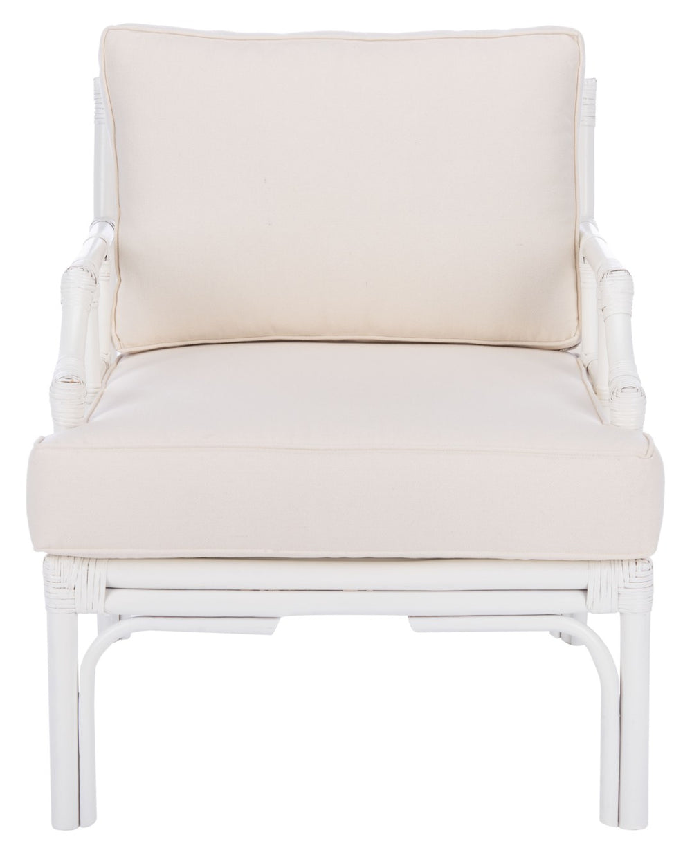 Safavieh Kazumi Accent Chair With Plush Cushion - Chinoiserie-Inspired Bamboo Frame For Stylish Comfort ACH6508A
