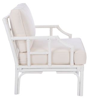 Safavieh Kazumi Accent Chair With Plush Cushion - Chinoiserie-Inspired Bamboo Frame For Stylish Comfort ACH6508A