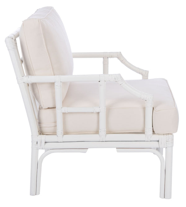 Safavieh Kazumi Accent Chair With Plush Cushion - Chinoiserie-Inspired Bamboo Frame For Stylish Comfort ACH6508A