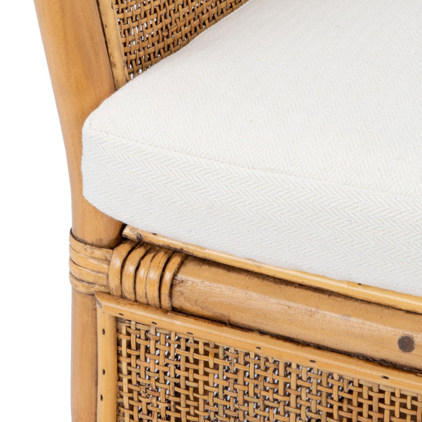 Safavieh Jessica Coastal Rattan Accent Chair With Removable Cushion - British Colonial Elegance For Any Space ACH6519A
