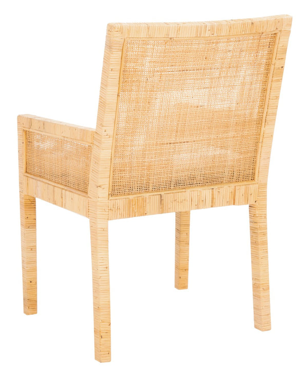 Safavieh Sarai Accent Chair - Coastal Chic Design With Removable Cushion For Stylish Living Spaces And Nooks Natural/White ACH6520A