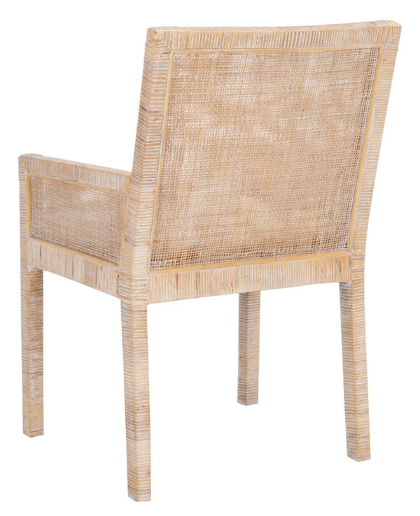 Safavieh Sarai Accent Chair - Coastal Chic Design With Removable Cushion For Stylish Living Spaces And Nooks Grey White Wash/White ACH6520B