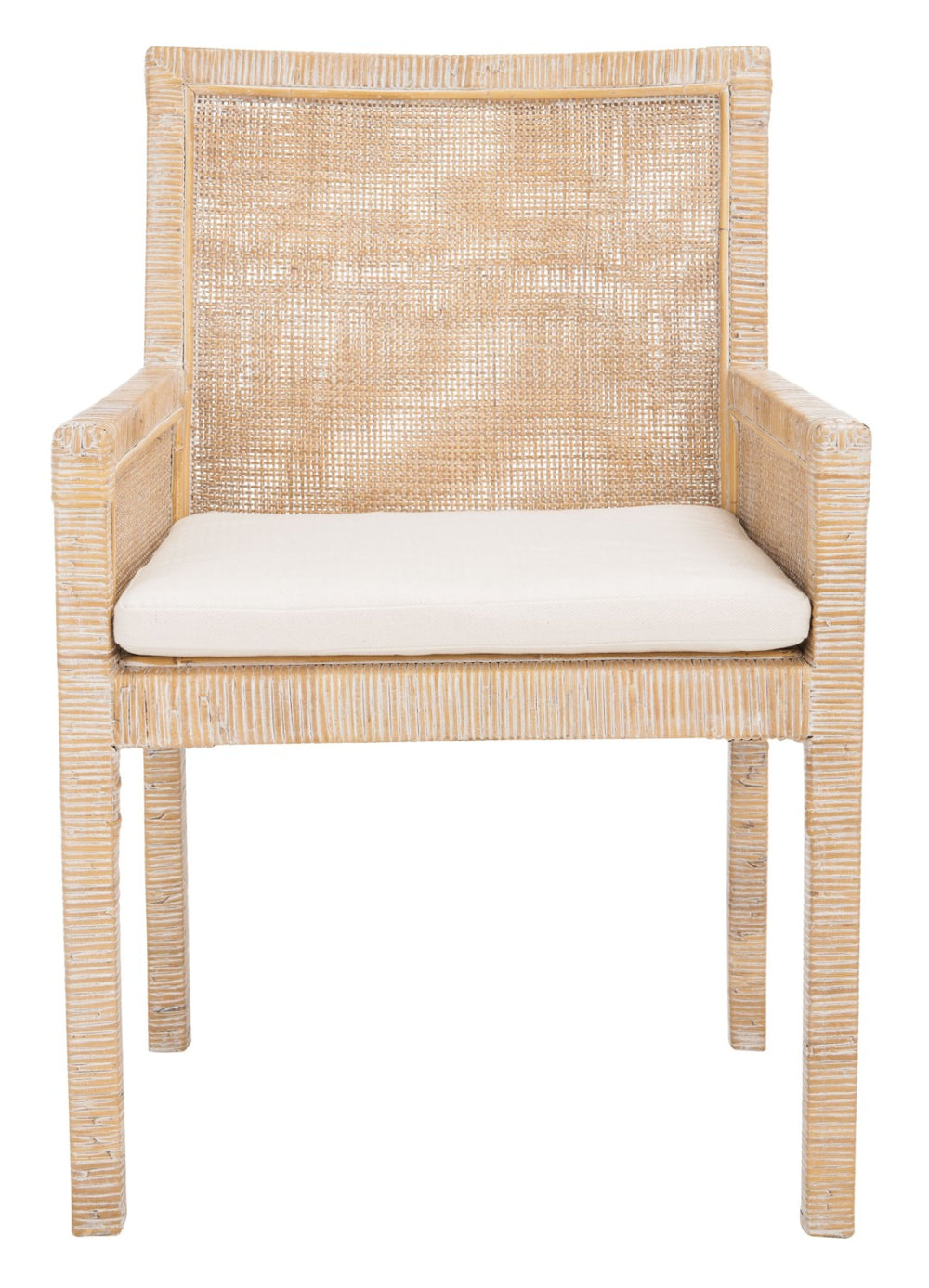Safavieh Sarai Accent Chair - Coastal Chic Design With Removable Cushion For Stylish Living Spaces And Nooks Grey White Wash/White ACH6520B