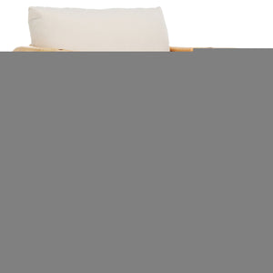 Safavieh Alybeth Elegant Accent Chair With Cushion In White/Natural Rattan - Stylish Square Design For Any Space White ,Natural Rattan,Fabric Ach6531a