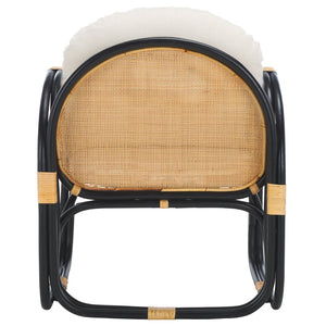 Safavieh Constella Modern Accent Chair With Cushion – Chic Rattan Design For Stylish Comfort & Versatility ACH6532A