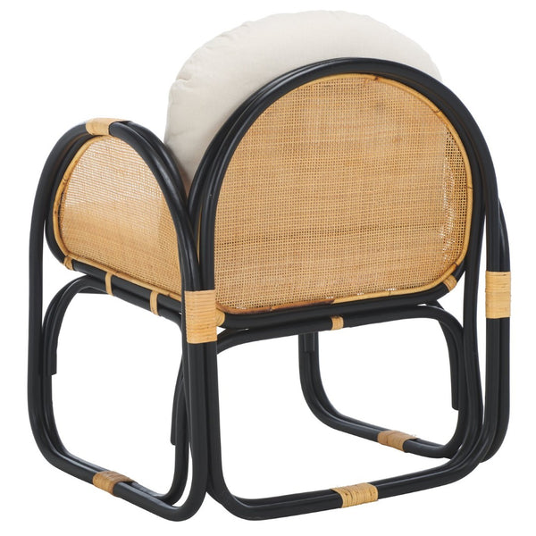 Safavieh Constella Modern Accent Chair With Cushion – Chic Rattan Design For Stylish Comfort & Versatility ACH6532A