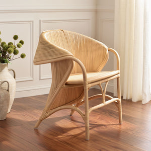 Safavieh Alyona Rattan Arm Chair - Handcrafted Coastal Charm For Indoor & Outdoor Spaces, Lightweight & Durable ACH6700A