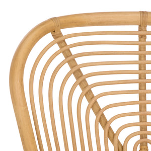 Rimma Rattan Arm Chair Set Of 2 — Hand‑Woven Texture, Airy Open Silhouette, Cozy Support For Living Spaces