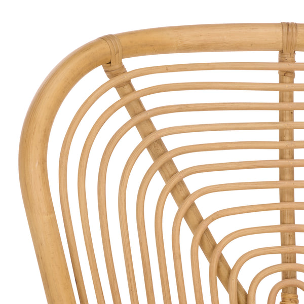 Rimma Rattan Arm Chair Set Of 2 — Hand‑Woven Texture, Airy Open Silhouette, Cozy Support For Living Spaces