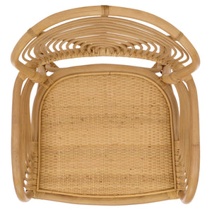 Rimma Rattan Arm Chair Set Of 2 — Hand‑Woven Texture, Airy Open Silhouette, Cozy Support For Living Spaces
