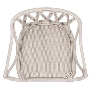 Serafima Rattan Arm Chair Set Of 2 With Hand-Woven Texture, Ergonomic Curved Back, Coastal Style Accent Seat
