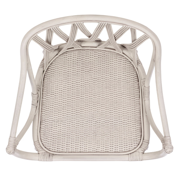 Serafima Rattan Arm Chair Set Of 2 With Hand-Woven Texture, Ergonomic Curved Back, Coastal Style Accent Seat