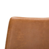 Safavieh Danube Midcentury Modern Leather Swivel Dining Chair Cognac/ Copper ACH7001A-SET2