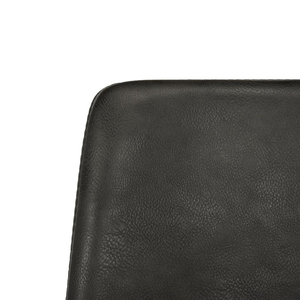 Safavieh Dawn Midcentury Modern Leather Swivel Office Chair - Stylish Ergonomic Seating For Home & Office Grey/Stainless Steel ACH7002A