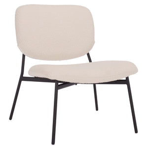 Safavieh Alicai Accent Chair - Elegant Comfort And Stylish Design For Any Room, Perfect For Relaxation And Decor Creme ,Black Metal,Plywood,Fabric,Foam Ach7502a