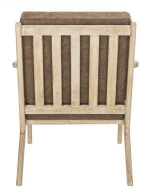 Safavieh Varys Modern Classic Accent Chair - Danish-Inspired Design With Natural Elm & Light Brown Upholstery ACH9501A