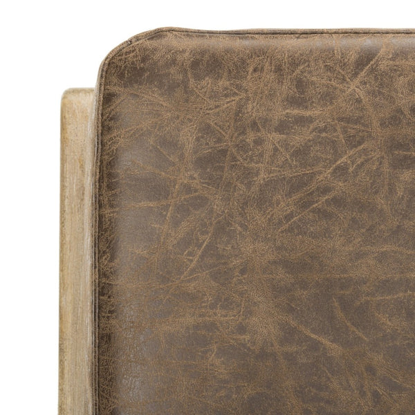 Safavieh Varys Modern Classic Accent Chair - Danish-Inspired Design With Natural Elm & Light Brown Upholstery ACH9501A
