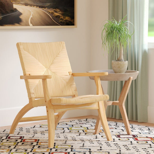 Safavieh Bronn Elegant Accent Chair - Boutique Hotel Inspired Design With Natural Beech Wood & Modern Comfort ACH9502A