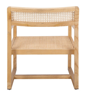 Safavieh Lula Cane Accent Chair - Modern Coastal Design With Clean Lines And Natural Materials For Stylish Spaces Natural ACH9503C