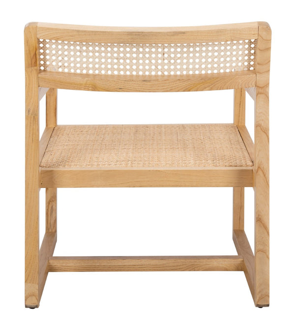 Safavieh Lula Cane Accent Chair - Modern Coastal Design With Clean Lines And Natural Materials For Stylish Spaces Natural ACH9503C