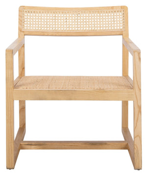Safavieh Lula Cane Accent Chair - Modern Coastal Design With Clean Lines And Natural Materials For Stylish Spaces Natural ACH9503C