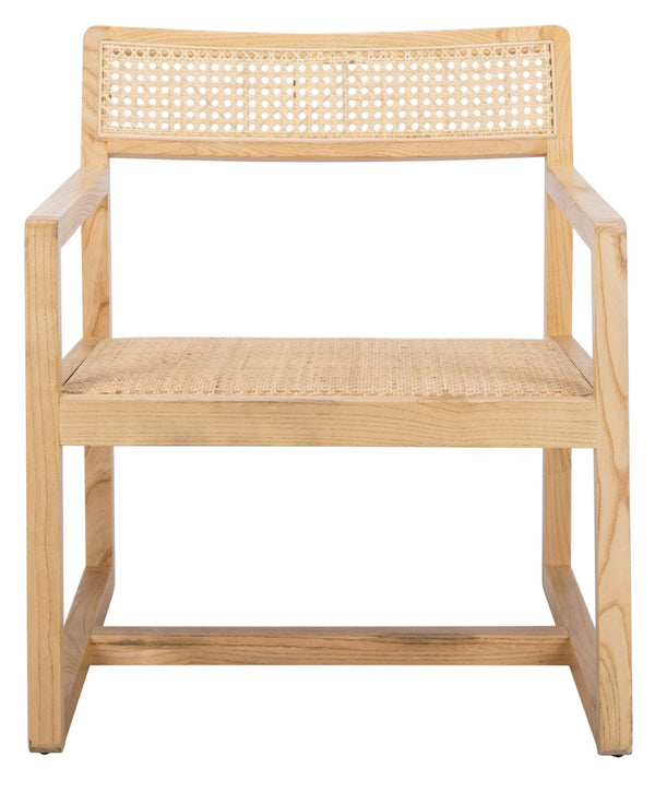 Safavieh Lula Cane Accent Chair - Modern Coastal Design With Clean Lines And Natural Materials For Stylish Spaces Natural ACH9503C