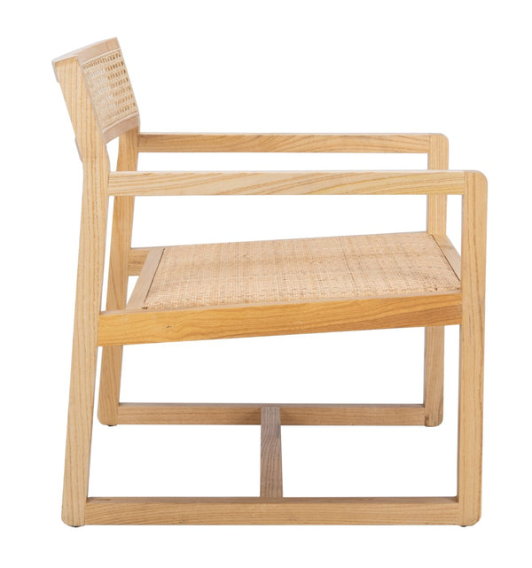 Safavieh Lula Cane Accent Chair - Modern Coastal Design With Clean Lines And Natural Materials For Stylish Spaces Natural ACH9503C