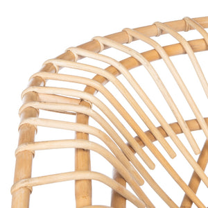 Safavieh Savino Rattan Accent Chair - Modern Papasan Design With Plush Cream Cushion For Cozy Living Spaces ACH9901A