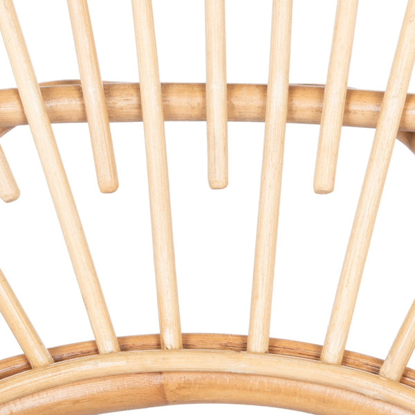 Safavieh Savino Rattan Accent Chair - Modern Papasan Design With Plush Cream Cushion For Cozy Living Spaces ACH9901A