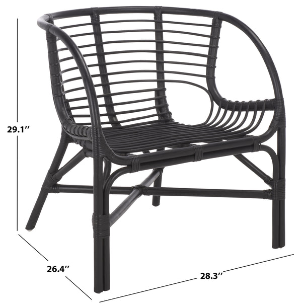 Valeriya Woven Rattan Arm Chair — Handcrafted Sculpted Silhouette, Ergonomic Comfort & Durable Style