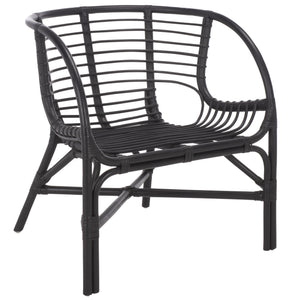 Valeriya Woven Rattan Arm Chair — Handcrafted Sculpted Silhouette, Ergonomic Comfort & Durable Style