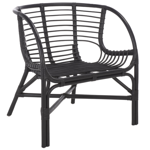 Valeriya Woven Rattan Arm Chair — Handcrafted Sculpted Silhouette, Ergonomic Comfort & Durable Style