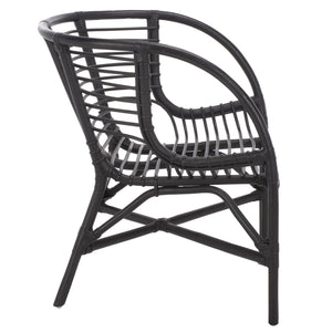 Valeriya Woven Rattan Arm Chair — Handcrafted Sculpted Silhouette, Ergonomic Comfort & Durable Style