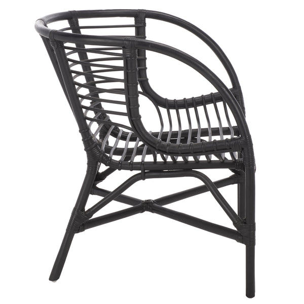 Valeriya Woven Rattan Arm Chair — Handcrafted Sculpted Silhouette, Ergonomic Comfort & Durable Style