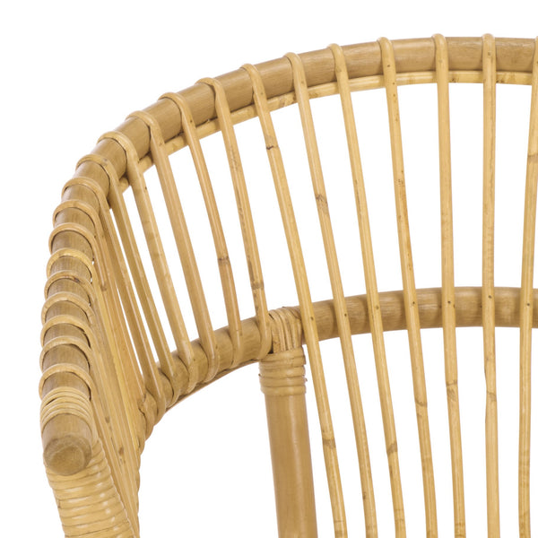 Varvara Woven Rattan Arm Chair — Handcrafted Coastal Accent With Breathable Open Weave And Ergonomic Arms For Relaxed Seating