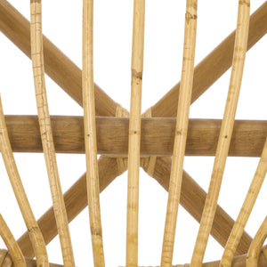 Varvara Woven Rattan Arm Chair — Handcrafted Coastal Accent With Breathable Open Weave And Ergonomic Arms For Relaxed Seating