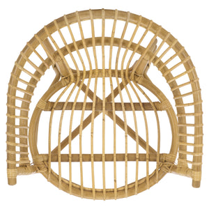 Varvara Woven Rattan Arm Chair — Handcrafted Coastal Accent With Breathable Open Weave And Ergonomic Arms For Relaxed Seating