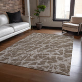 Addison Rugs Chantille ACN501 Machine Made Polyester Transitional Rug Brown Polyester 10' x 14'
