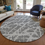 Addison Rugs Chantille ACN501 Machine Made Polyester Transitional Rug Charcoal Polyester 8' x 8'