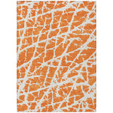Addison Rugs Chantille ACN501 Machine Made Polyester Transitional Rug Orange Polyester 10' x 14'