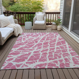Addison Rugs Chantille ACN501 Machine Made Polyester Transitional Rug Pink Polyester 10' x 14'