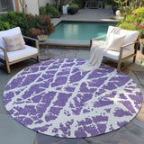 Addison Rugs Chantille ACN501 Machine Made Polyester Transitional Rug Purple Polyester 8' x 8'