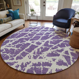 Addison Rugs Chantille ACN501 Machine Made Polyester Transitional Rug Purple Polyester 8' x 8'