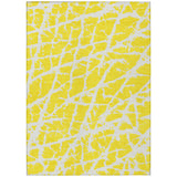Addison Rugs Chantille ACN501 Machine Made Polyester Transitional Rug Yellow Polyester 10' x 14'