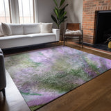 Addison Rugs Chantille ACN505 Machine Made Polyester Contemporary Rug Purple Polyester 10' x 14'