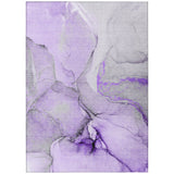 Addison Rugs Chantille ACN506 Machine Made Polyester Transitional Rug Purple Polyester 10' x 14'