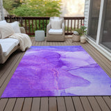 Addison Rugs Chantille ACN507 Machine Made Polyester Transitional Rug Purple Polyester 10' x 14'