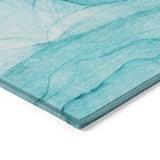 Addison Rugs Chantille ACN507 Machine Made Polyester Transitional Rug Teal Polyester 10' x 14'