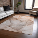 Addison Rugs Chantille ACN508 Machine Made Polyester Transitional Rug Taupe Polyester 10' x 14'