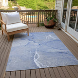 Addison Rugs Chantille ACN510 Machine Made Polyester Transitional Rug Blue Polyester 10' x 14'